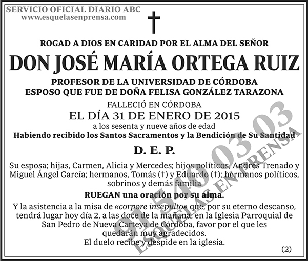 José María Ortega Ruiz